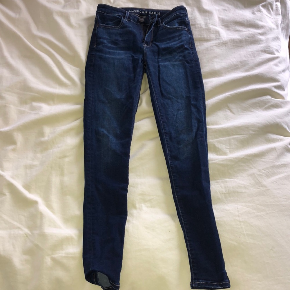 american eagle high rise skinny jeans